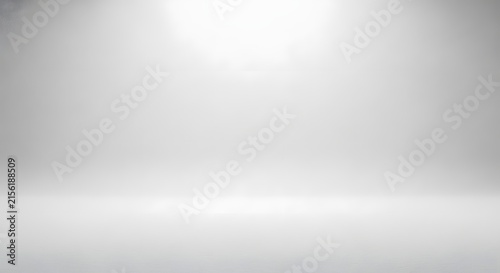 Empty white studio background provides a clean space for product placement.