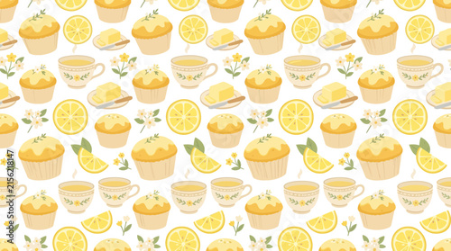 Cute Lemon Muffin Pattern