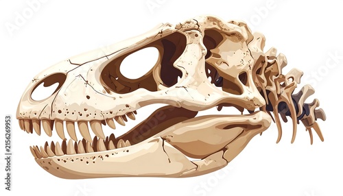 Close-up view of a preserved rattlesnake skeleton specimen.