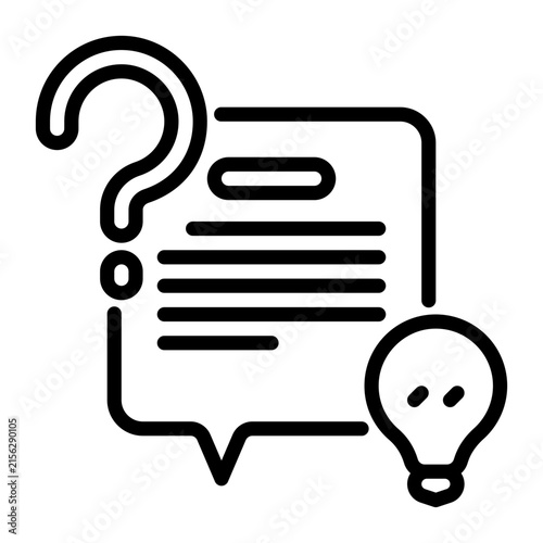 Suggestion icon, line icon style
