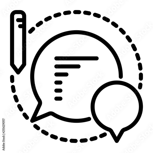 Balloons icon, line icon style
