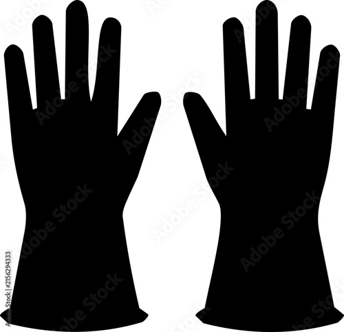 Rubber gloves icon