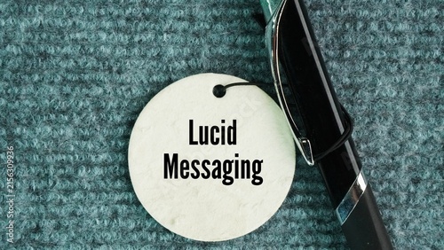 Photography Pen san tag with the word lucid messaging