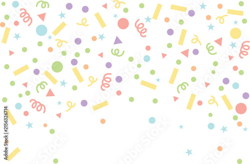 Celebration Icons like stars, banner, confetti for party