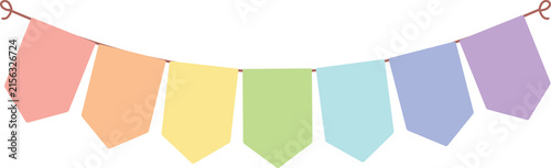 Celebration Icons like stars, banner, confetti for party