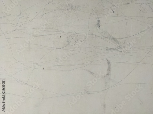 Obraz na plátně Abstract background of messy pencil scribbles and graphite smudge marks on a dus