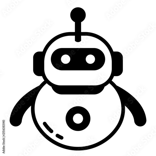 Robot Assistant Solid Icon