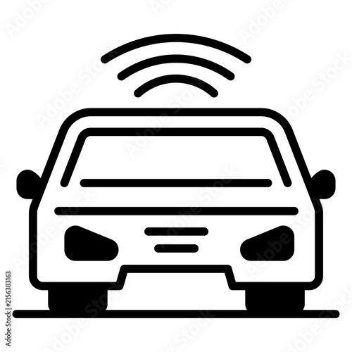 Smart Car Solid Icon