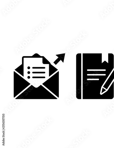 Feedback and documentation processing icons.