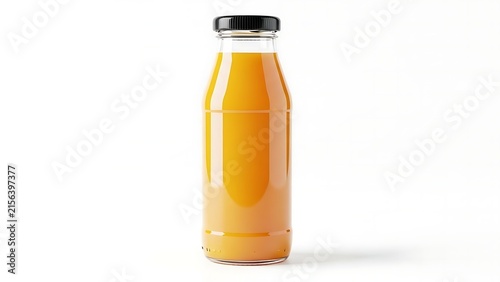 A bottle of freshly squeezed orange juice