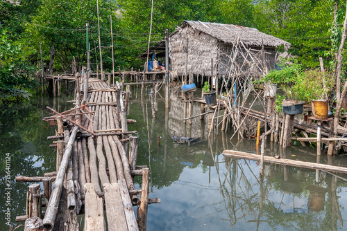 huts at fishermans village Kalak Khok at the island of Koh Chang