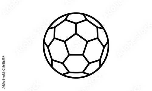Soccer ball icon vector illustration isolated on transparent background