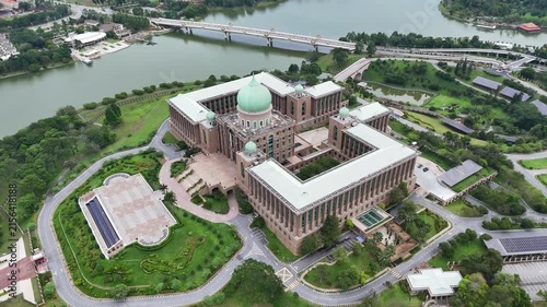 Aerial view of Prime Minister’s Department in Putrajaya, Kuala Lumpur, Malaysia.