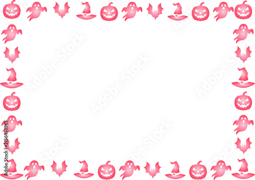 pink frame halloween