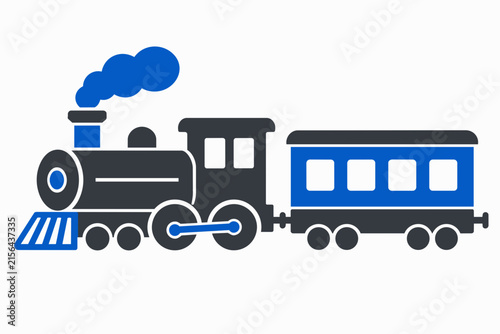 Children Playing with Toy Train Set in Bright Playroom