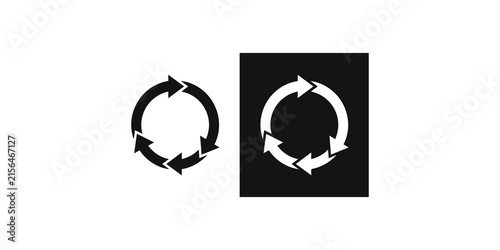 Fotografie circular arrow icons indicating refresh or recycle process.