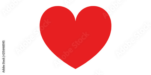 Foto Large red heart shape for love and romance themes.