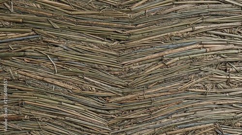 Herringbone pattern made of natural wooden twigs and rustic branches texture background