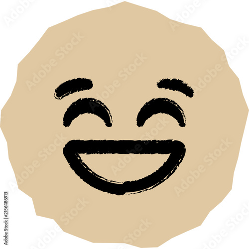Scrapbook Smiley Scribble Cutout