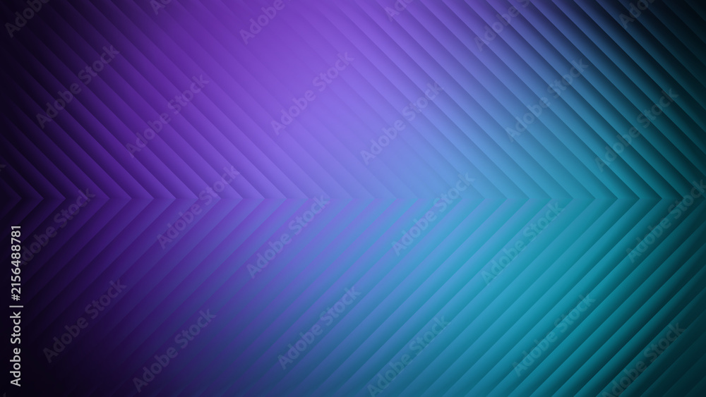 © Elena Morales - Abstract purple and cyan blue chevron geometric lines background