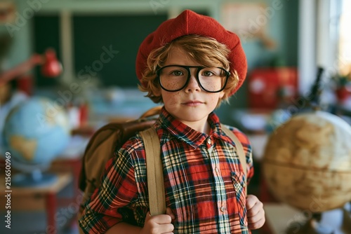 Young Student Ready for School