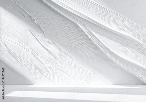 Textured White Plaster Wall Background