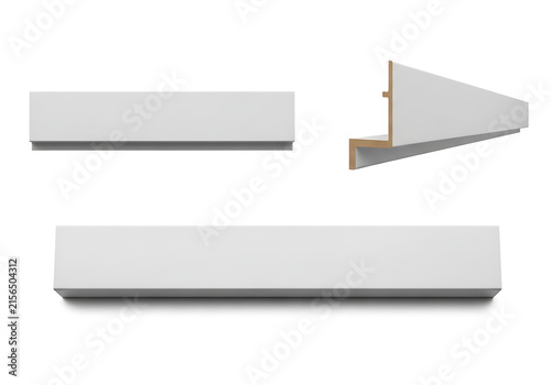 Modern minimalist floating shelf corner unit