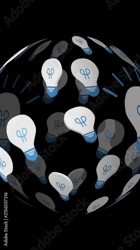 Light bulb icons 4k
