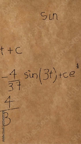 Mathematical equations and figures 4k