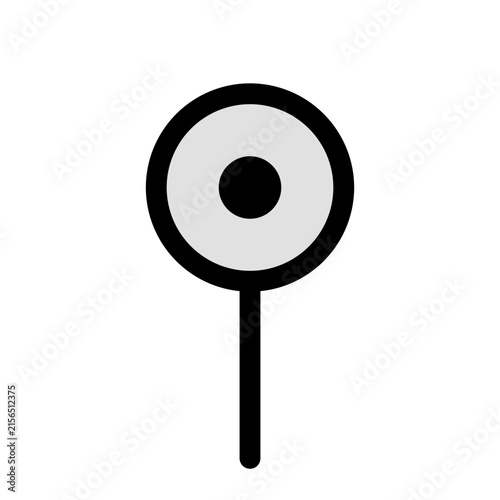 Elevate your modern design projects with this ultra-minimalist poppy flower icon,  This striking botanical graphic takes abstraction to its most elegant form, featuring a perfectly geometric circular 