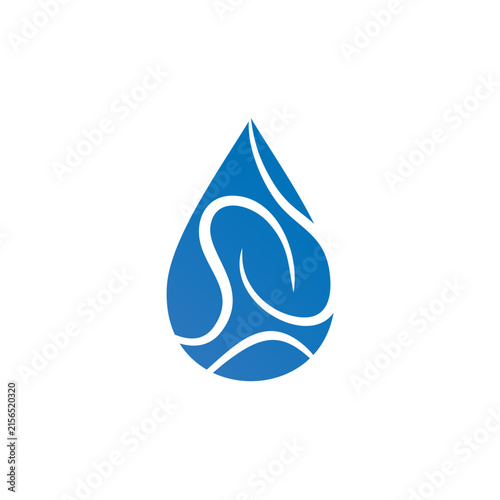 water droplet liquid vector logo design