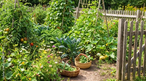 organic vegetables from home garden