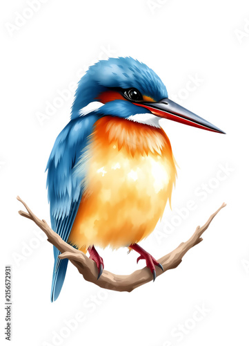 kingfisher perched on a branch