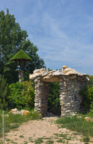 Fairytale objects made of stone in Zlaten Park