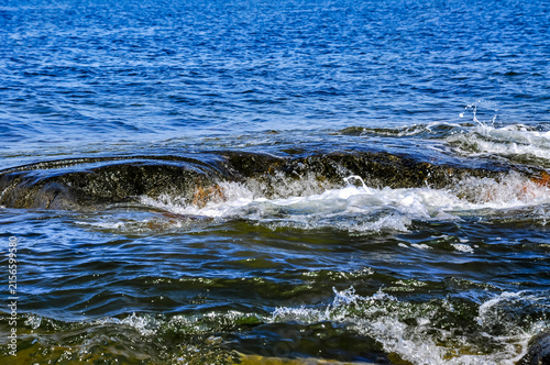 Landscape of the archipelago in the east coast in Sweden