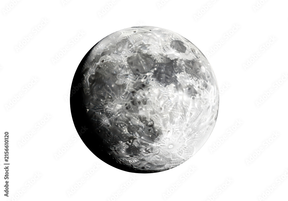 Naklejka premium Moon Lunar Surface Close Up.