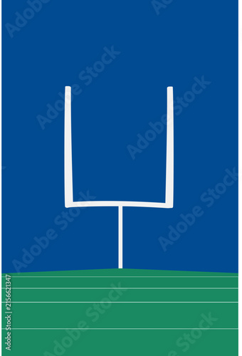 ,American football stadium goal post backgound