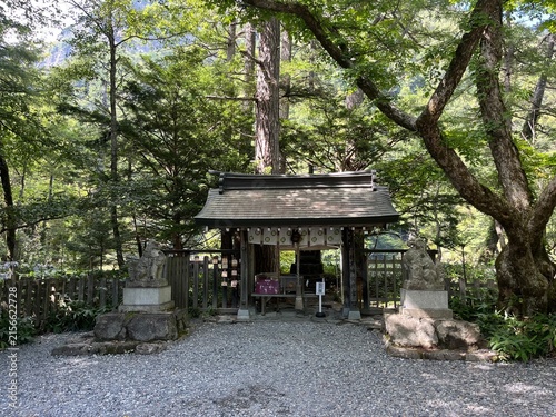 Hotaka Shrine in Kamikochi, Nagano, Japan