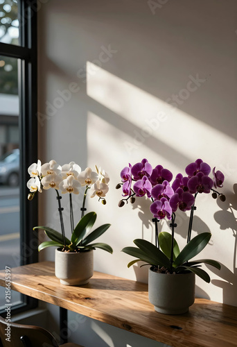 White and purple phalaenops...