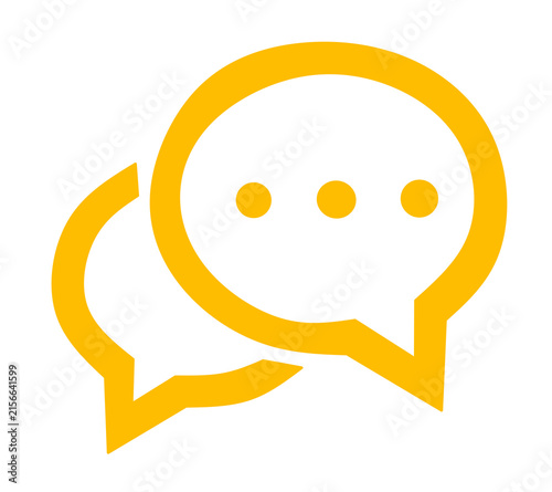 Chat icon communication symbol online support