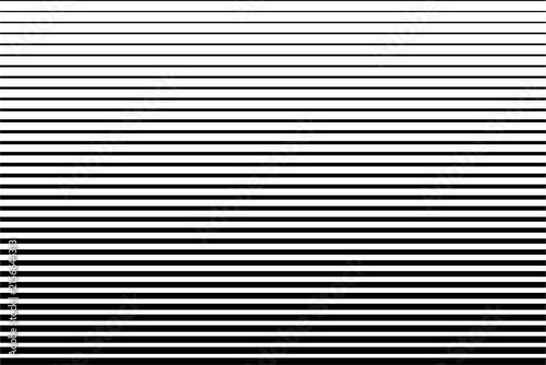 Horizontal gradient lines shifting from thin to thick over checkered background surface.