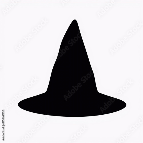 Classic black magician top hat isolated on white. Formal stage performer headwear for magic shows and elegant events.