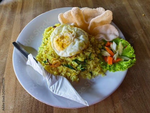 fried fish with rice