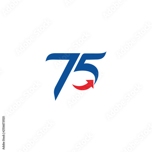 75 th anniversary arrow logo