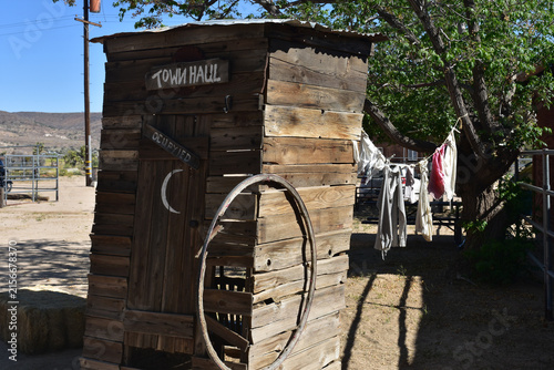 Tattered Clothing Hanging on Old Laundry Line to Air Dry