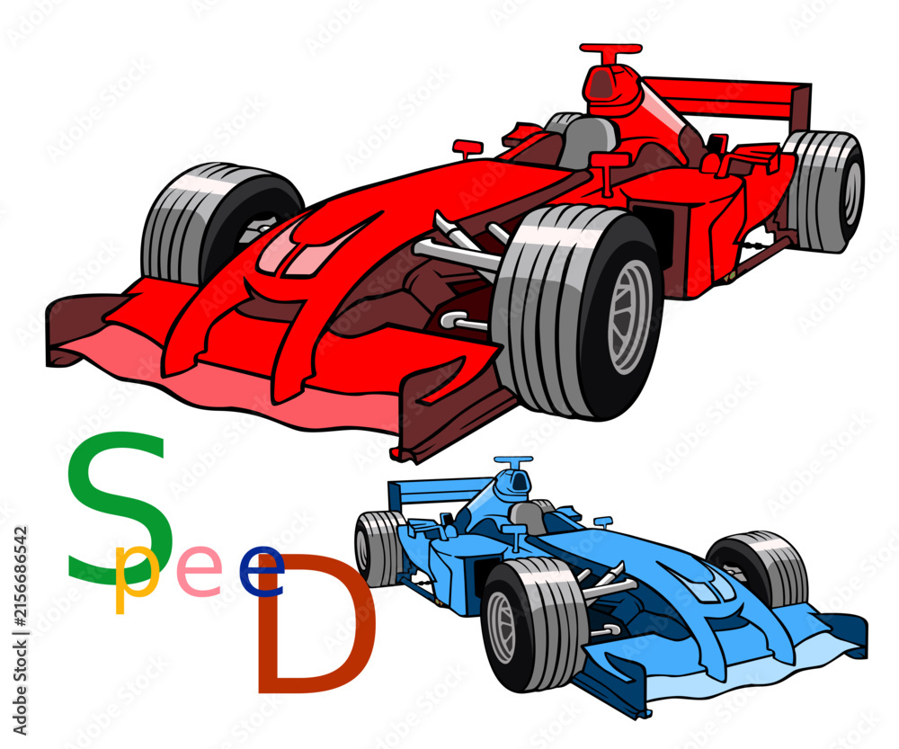 Fototapeta premium Speed Games Image vector illustration for your T shirt and your Design