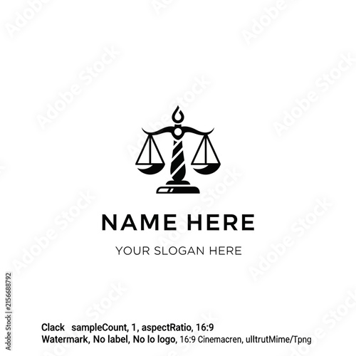 Scales of Justice Isolated Icon, Law Symbol, Legal Balance Sign, Vector