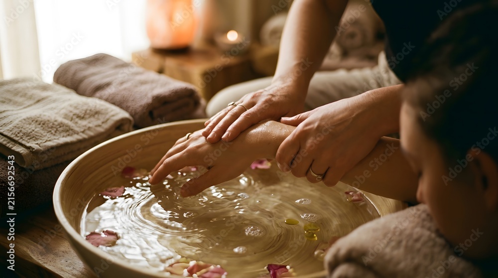 Fototapeta premium Prioritizing self care and mental wellbeing is crucial for a balanced life especially during world mental health day fostering resilience and inner peace