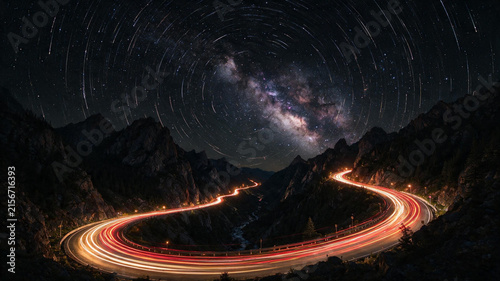 Foto Creative dual exposure abstract photography