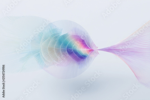  Krishna’s flute sound transforms into peacocks in this conceptual graphic artwork.
